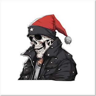 Christmas Celebration with a Skull Twist Posters and Art